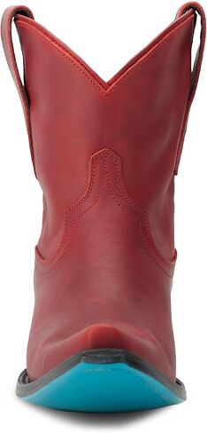 Lane Womens Emma Jane Snip Toe Bootie Casual Boots Ankle Low Heel 1-2" - Red in Saudi Arabia