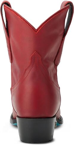 Lane Womens Emma Jane Snip Toe Bootie Casual Boots Ankle Low Heel 1-2" - Red in Saudi Arabia
