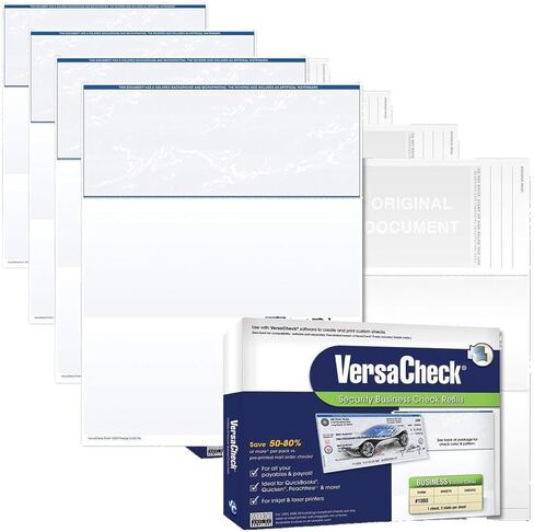 VersaCheck Secure Form #1000 - Blank Business Voucher on Top - Blue Prestige S - 500 Sheets in Saudi Arabia