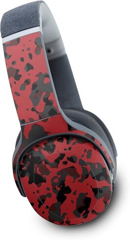 غلاف MightySkins متوافق مع Skullcandy Crusher Evo Wireless - أحمر حديث مموه | غطاء ملتف واقٍ ومتين وفريد ​​من نوعه من الفينيل | سهل التطبيق | صنع في الولايات المتحدة الأمريكية in Kuwait