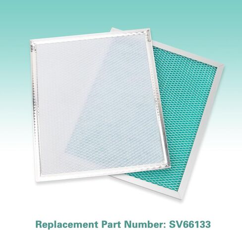 2Pcs SV66133 MERV-8 Filter Kit for Broan Nutone AI Series Ventilators B130H65RT, B110H65RT, B160H65RT, HRVXXSHA1130, ERVXXSVA1130 - Washable Replacement Parts, 10.7 x 8.7 x 0.35 Inches in Saudi Arabia