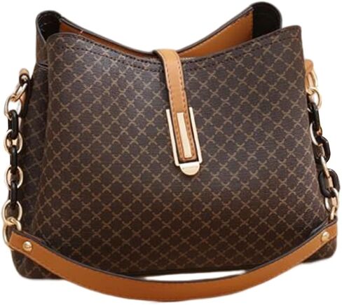 NICOLE & DORIS Women's Top-handle Bags,PU Leather Shoulder Bags With Adjustable Long Strap,Retro Cross body Bag in Kuwait