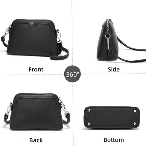 Women Crossbody Bag Vegan Leather Crossbody Purse Shoulder Handbags for Women with Card Slots & Adjustable Shoulder Strap in Saudi Arabia