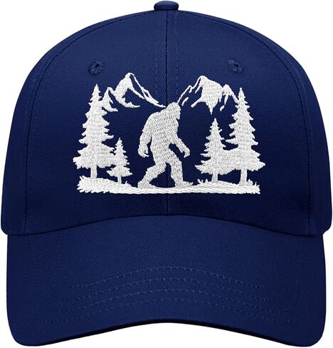 قبعة بيسبول مطرزة على شكل Mountain Sasquatch للرجال، قبعة وردية قابلة للتعديل للنساء - مغامرات في الهواء الطلق، صيد، المشي لمسافات طويلة in Saudi Arabia