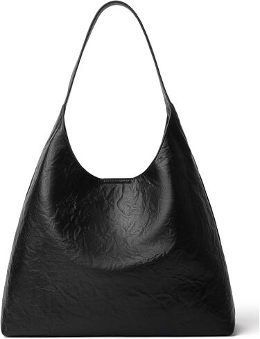 Women’s Slouchy Bag, Soft Vegan Leather, Lightweight Large Capacity Work Bag for Everyday Use in Saudi Arabia