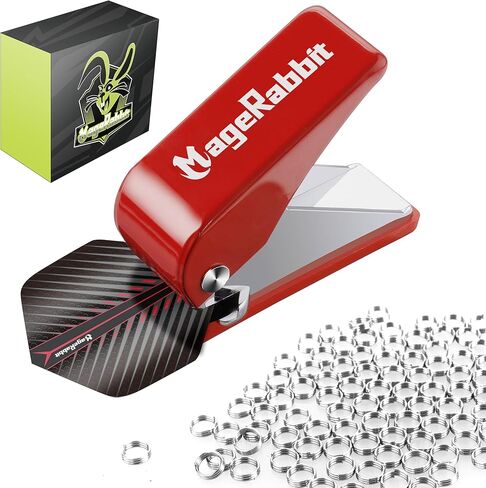 Dart Punch Tool, Dart Flight Hole Punch with 100 Metal O Rings, Dart Accessories Puncher for PET Flights,Dart Flight Punch Tool in Kuwait