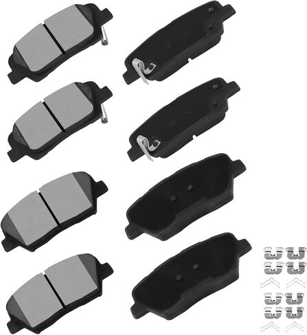 Front Rear Ceramic Brake Pads Kits 8pcs fit for 2001-2003 for Toyota Highlander in Saudi Arabia