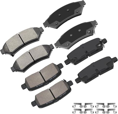 Front Rear Ceramic Brake Pads Kits 8pcs fit for 2001-2003 for Toyota Highlander in Saudi Arabia
