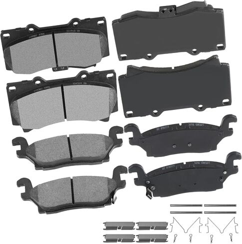 Front Rear Ceramic Brake Pads Kits 8pcs fit for 2001-2003 for Toyota Highlander in Saudi Arabia