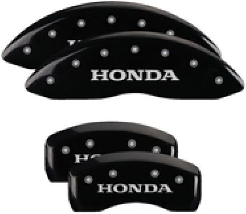 MGP Caliper Covers - Brake Caliper Covers 2016-2021 Honda Civic (16-17 Incl Hatchback) - Front and Rear Set - Red in Kuwait