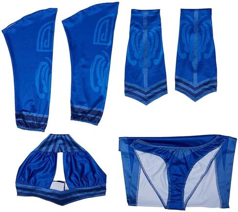 Kitana Cosplay Costume Women Kitana Sexy Blue Battle Suit in Kuwait