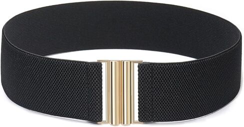 Glamorstar Stretchy Belt for Women Wide Elastic Waist Belt for Dresses in Kuwait