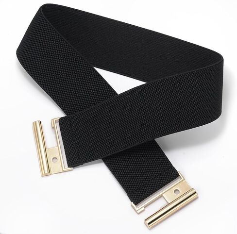 Glamorstar Stretchy Belt for Women Wide Elastic Waist Belt for Dresses in Kuwait