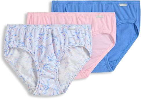 Jockey Women's Underwear Elance Bikini - 3 Pack, Wavering Floral, 6 in Saudi Arabia