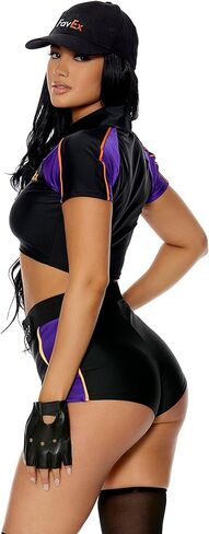 Forplay Fav Ex Sexy Delivery Costume, Black, 2/3X in Kuwait