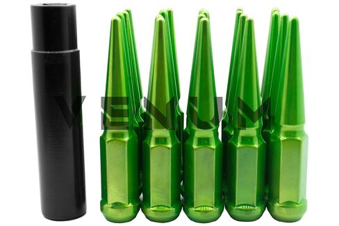 20 قطعة M14x1.5 صواميل عروة خضراء ليمونية كاندي - مطلية بالمسحوق - بطول 4.5 بوصة متوافقة مع دودج تشارجر SRT SXT 2009-2020 تشالنجر SRT ديمون + المزيد من عجلات ما بعد البيع in Kuwait