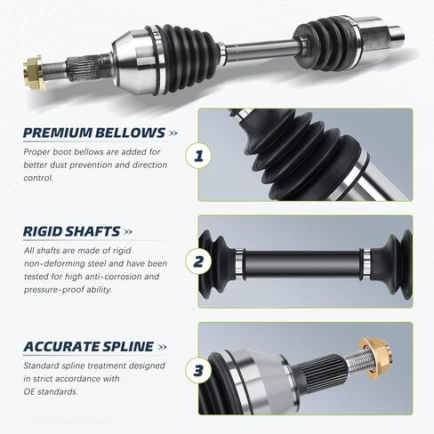 [نماذج الدفع الرباعي] محور السيرة الذاتية للسائق والراكب ومجموعة محور العجلة الأمامية متوافقة مع 2012 2013 2014 2015 2016 2017 2018 Dodge Ram 1500، 2019 2020 Ram 1500 Classic Assembly in Kuwait