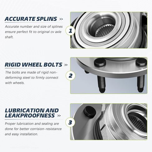[نماذج الدفع الرباعي] محور السيرة الذاتية للسائق والراكب ومجموعة محور العجلة الأمامية متوافقة مع 2012 2013 2014 2015 2016 2017 2018 Dodge Ram 1500، 2019 2020 Ram 1500 Classic Assembly in Kuwait