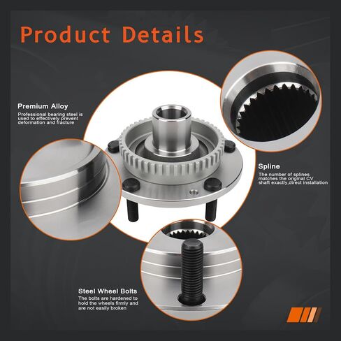 [Pair] DRIVESTAR 51300-3E200 Front Wheel Hub 4WD Only 2003 2004 2005 2006 2007 2008 2009 for Kia Sorento in Saudi Arabia