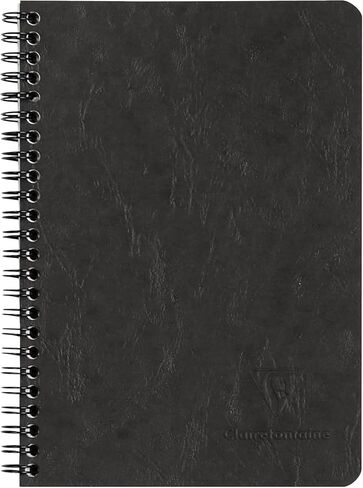 Clairefontaine 'Age Bag' Wirebound Notebook, A5, 120 Pages, Lined - Blue in Kuwait