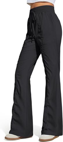 G4Free Breezeline Women's Flare Leggings with Pockets High Waist Drawstring Casual Pants Outdoor in Saudi Arabia