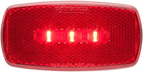 Optronics MCL32RBB Surface Mount LED Marker Clearance Light with Reflex, Red Lens with black base in Saudi Arabia