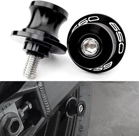 بكرات ذراع متأرجحة للدراجة النارية M8 Paddock Slider Stand Bobbins لـ Z650 RS EX650 Ninja 650KRT 650R Vulcan S 650 VN650 Versys650cc KLE650 2026 2025 2024 ملحقات بكرة Swingarm (أخضر) in Kuwait