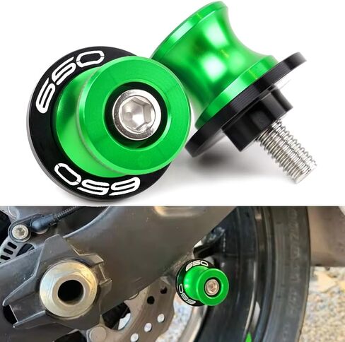 Motorcycle Swing Arm Spools M8 Paddock Slider Stand Bobbins For Z650 RS EX650 Ninja 650KRT 650R Vulcan S 650 VN650 Versys650cc KLE650 2026 2025 2024 Swingarm Spool Accessories (Green) in Saudi Arabia