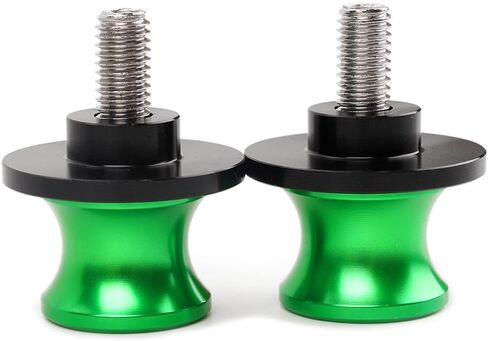 Motorcycle Swing Arm Spools M8 Paddock Slider Stand Bobbins For Z650 RS EX650 Ninja 650KRT 650R Vulcan S 650 VN650 Versys650cc KLE650 2026 2025 2024 Swingarm Spool Accessories (Green) in Saudi Arabia