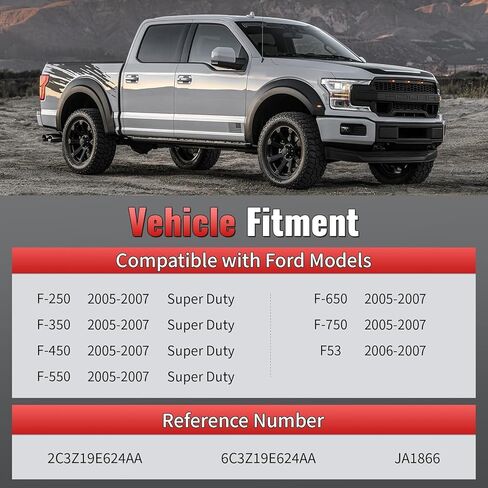 HVAC Fan Blower Motor Resistor - Compatible with Ford F250 Super Duty 2005-2007, F350 Super Duty, F450 Super Duty, F550 Super Duty, F650, F750, F53 - Auto AC Control Replace 2C3Z19E624AA 6C3Z19E624AA in Kuwait