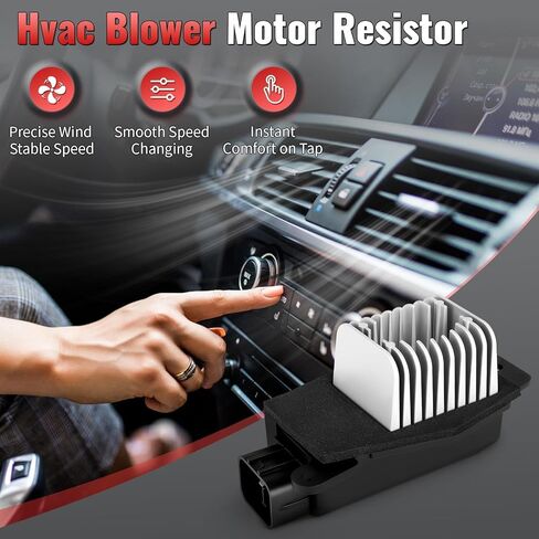 HVAC Fan Blower Motor Resistor - Compatible with Ford F250 Super Duty 2005-2007, F350 Super Duty, F450 Super Duty, F550 Super Duty, F650, F750, F53 - Auto AC Control Replace 2C3Z19E624AA 6C3Z19E624AA in Kuwait