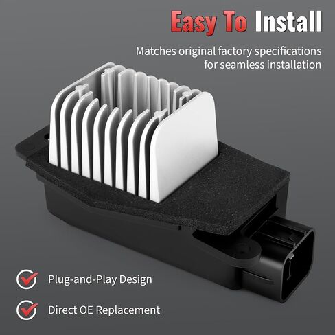 HVAC Fan Blower Motor Resistor - Compatible with Ford F250 Super Duty 2005-2007, F350 Super Duty, F450 Super Duty, F550 Super Duty, F650, F750, F53 - Auto AC Control Replace 2C3Z19E624AA 6C3Z19E624AA in Kuwait