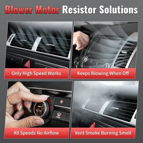 HVAC Fan Blower Motor Resistor - Compatible with Ford F250 Super Duty 2005-2007, F350 Super Duty, F450 Super Duty, F550 Super Duty, F650, F750, F53 - Auto AC Control Replace 2C3Z19E624AA 6C3Z19E624AA in Kuwait