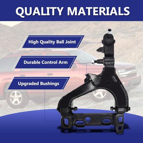 Control Arm, Replacement For Front Upper Lower Control Arm With Ball Joint Sway Bar Outer Tie Rod Compatible With 2004-2007 Chevrolet Trailblazer Gmc Envoy Buick Rainier- 10 Pcs in Saudi Arabia