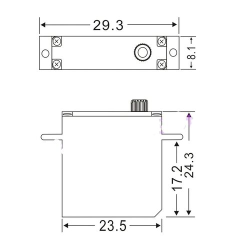 PDI-0902 High Precision Coreless Thin Servo Fixed Wing UAV in Kuwait