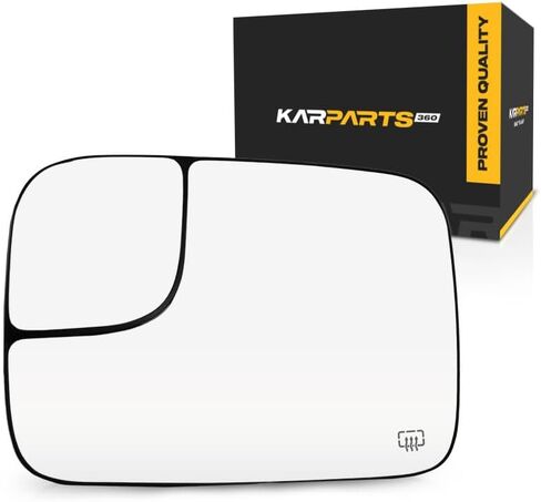 For Dodge Ram 2500/3500 2003 2004 Mirror Glass Passenger Side Heated All Cab Types w/Towing Package w/Backing Plate Flat Glass Type Full Size Replacement For 5086218AA CH1325120 in Kuwait