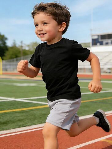 3 Pack Toddler Shorts Boys Basketball Shorts Athletic Soccer Short Baby Boy Stretch Breathable Pants Size 2-5T in Kuwait