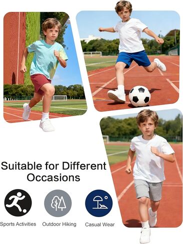 3 Pack Toddler Shorts Boys Basketball Shorts Athletic Soccer Short Baby Boy Stretch Breathable Pants Size 2-5T in Kuwait