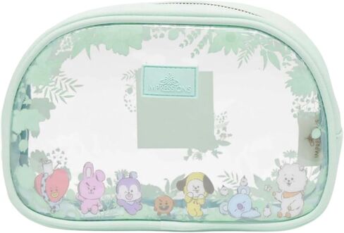 انطباعات فانيتي BT21 3-PC. مجموعة حقائب مكياج تحتوي على أكياس كبيرة ومتوسطة وصغيرة، منظمة للمكياج مع جيب داخلي منزلق، مادة PVC شفافة، حقيبة مستحضرات تجميل للسفر لمستلزمات المرأة اليومية in Kuwait