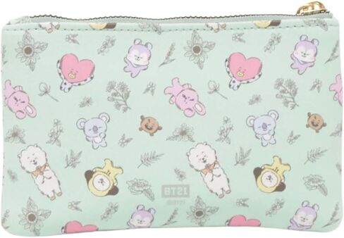 انطباعات فانيتي BT21 3-PC. مجموعة حقائب مكياج تحتوي على أكياس كبيرة ومتوسطة وصغيرة، منظمة للمكياج مع جيب داخلي منزلق، مادة PVC شفافة، حقيبة مستحضرات تجميل للسفر لمستلزمات المرأة اليومية in Kuwait