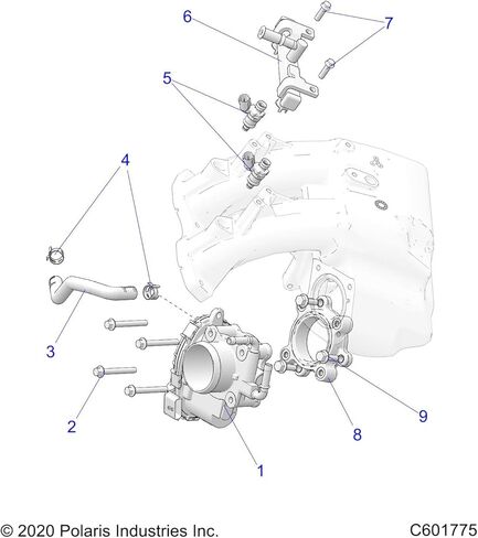 Polaris Fuel Injector, SE, for Specific ProStar S4 INDY Snowmobile, RANGER, and Sportsman ATV Models, Genuine OEM - Part 2521796 in Saudi Arabia