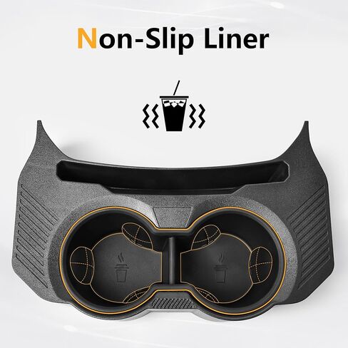 Rear Cup Holder Compatible with 2018-2025 Jeep Wrangler JL JLU & Gladiator JT, Rear Seat Storage Box Tray Organizer Floor Console Mounted Drink Holder in Kuwait