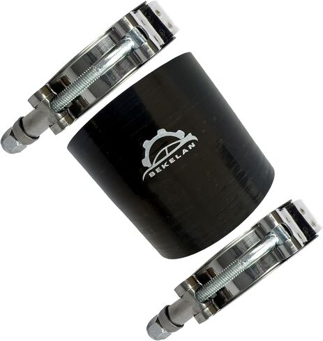 وصلة خرطوم مستقيمة من السيليكون مقاس 3 بوصات (76 مم) مع مشبك على شكل حرف T من الفولاذ المقاوم للصدأ - تصميم مقوى بأربع طبقات للخدمة الشاقة للسيارات التوربينية/المبرد الداخلي/أنابيب السحب/الهيدروليكية الصناعية in Kuwait