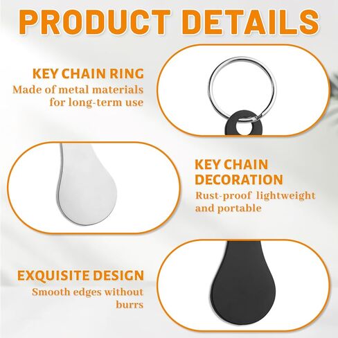 16 Pcs Quarter Keychain Holder, Portable Shopping Cart Token Keychain, Stainless Steel Trolley Tokens with Ring in Kuwait