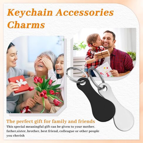 16 Pcs Quarter Keychain Holder, Portable Shopping Cart Token Keychain, Stainless Steel Trolley Tokens with Ring in Kuwait