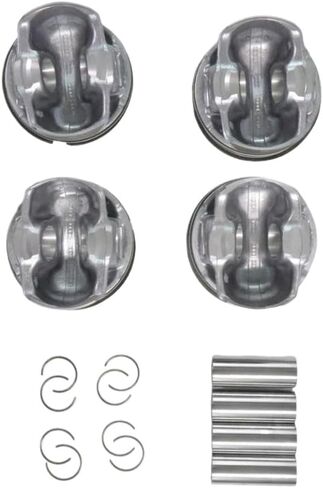 4 قطعة 87 مللي متر مجموعة المكبس والخواتم EJ7Z6108A EJ7Z6148A EJ7Z6108E EJ7Z6140A متوافق مع 2015-2019 فوكس موستانج MKC 4 Cyl 2.3L in Kuwait