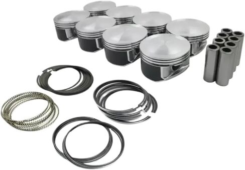 Pistons And Rings Set Fit 5.7L V8 GAS Compatible With Ram Durango Charger 2500 300 5.7L HEMI OHV 03-08 in Saudi Arabia