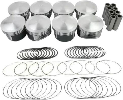 Pistons And Rings Set Fit 5.7L V8 GAS Compatible With Ram Durango Charger 2500 300 5.7L HEMI OHV 03-08 in Saudi Arabia
