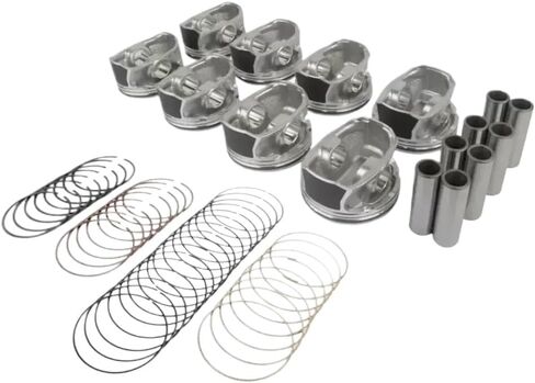 Pistons And Rings Set Fit 5.7L V8 GAS Compatible With Ram Durango Charger 2500 300 5.7L HEMI OHV 03-08 in Saudi Arabia