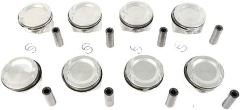 8Pcs Pistons Rings Kit STD Φ89mm 11257598207 Pistons W/Rings Pins Accessories Compatible With M5 M6 X5 X6 M E70 F10 S63B44 4.4T Engines in Saudi Arabia